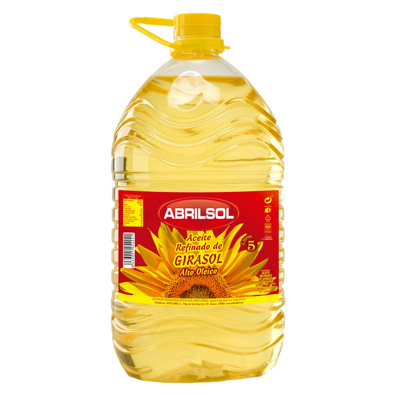 ACEITE ALTOLEICO 80% ABRILSOL 5 LITROS 3 UDS