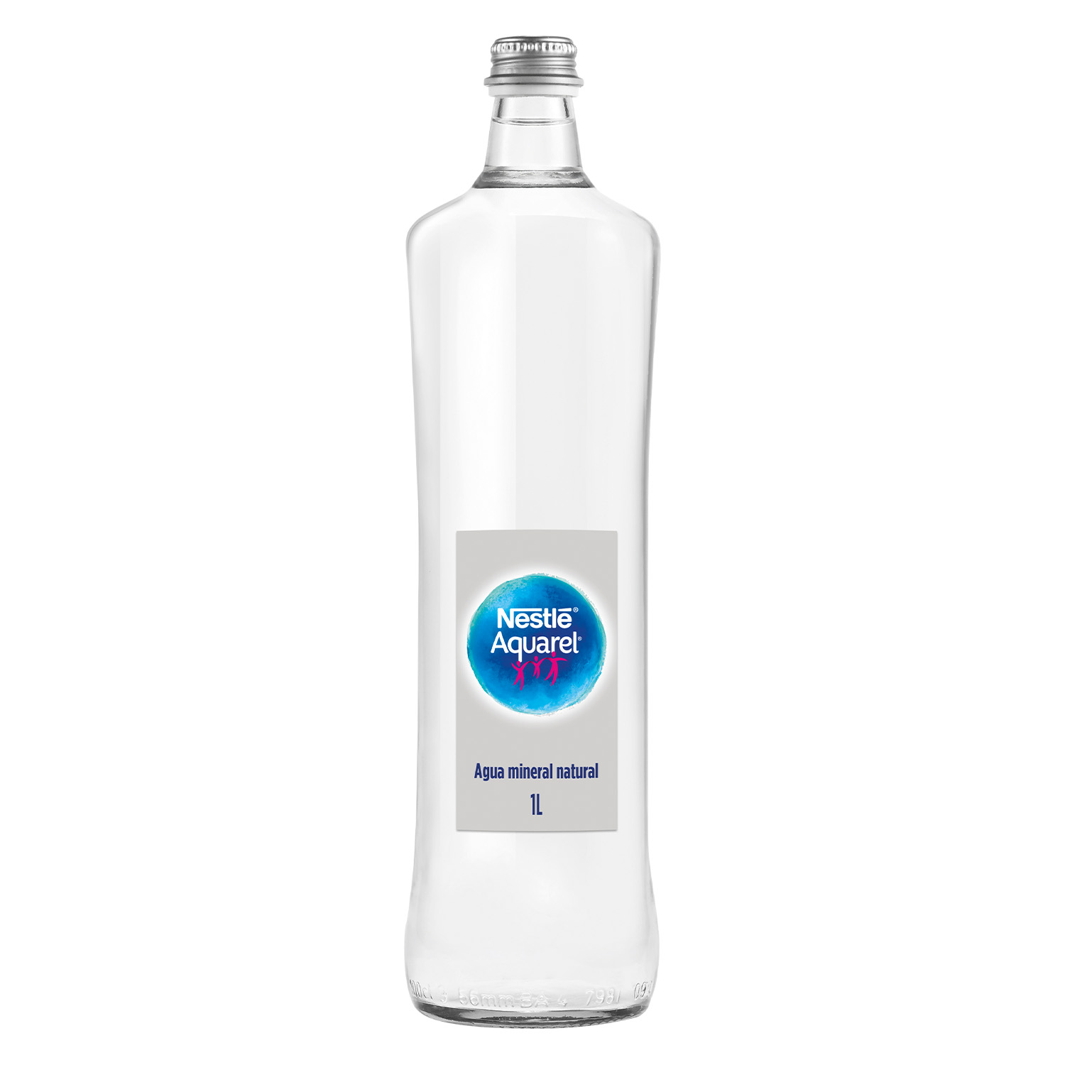 AGUA AQUAREL LITRO RETORNABLE 12 UDS