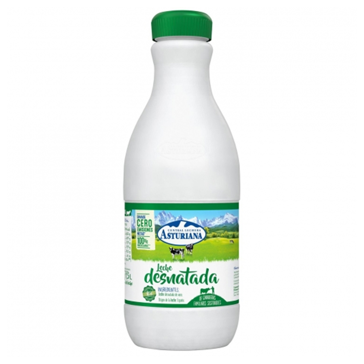 LECHE ASTURIANA DESNATADA BOT.1,5 L 6 UDS