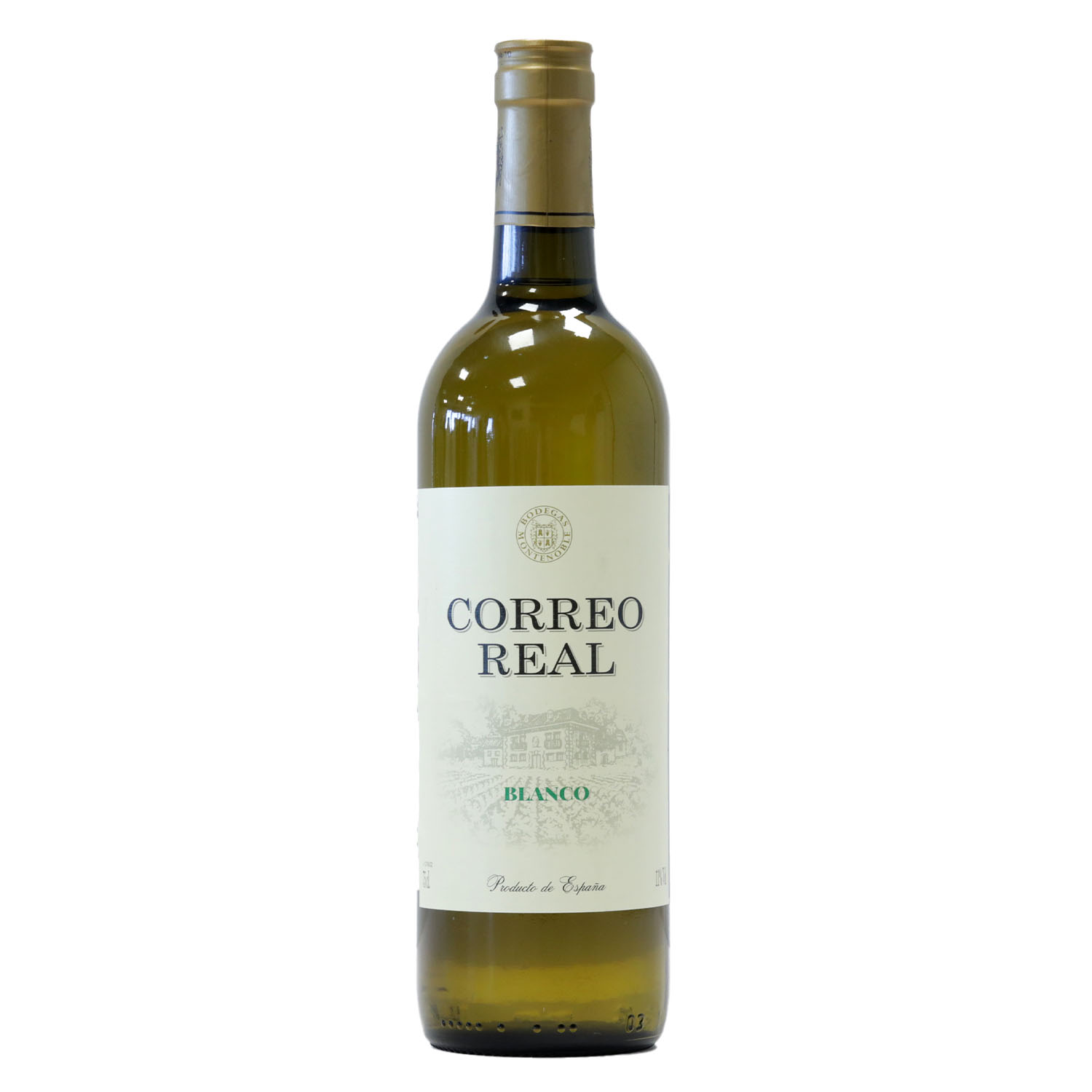 VINO CORREO REAL BLANCO 75 CL RETORN.12 UDS