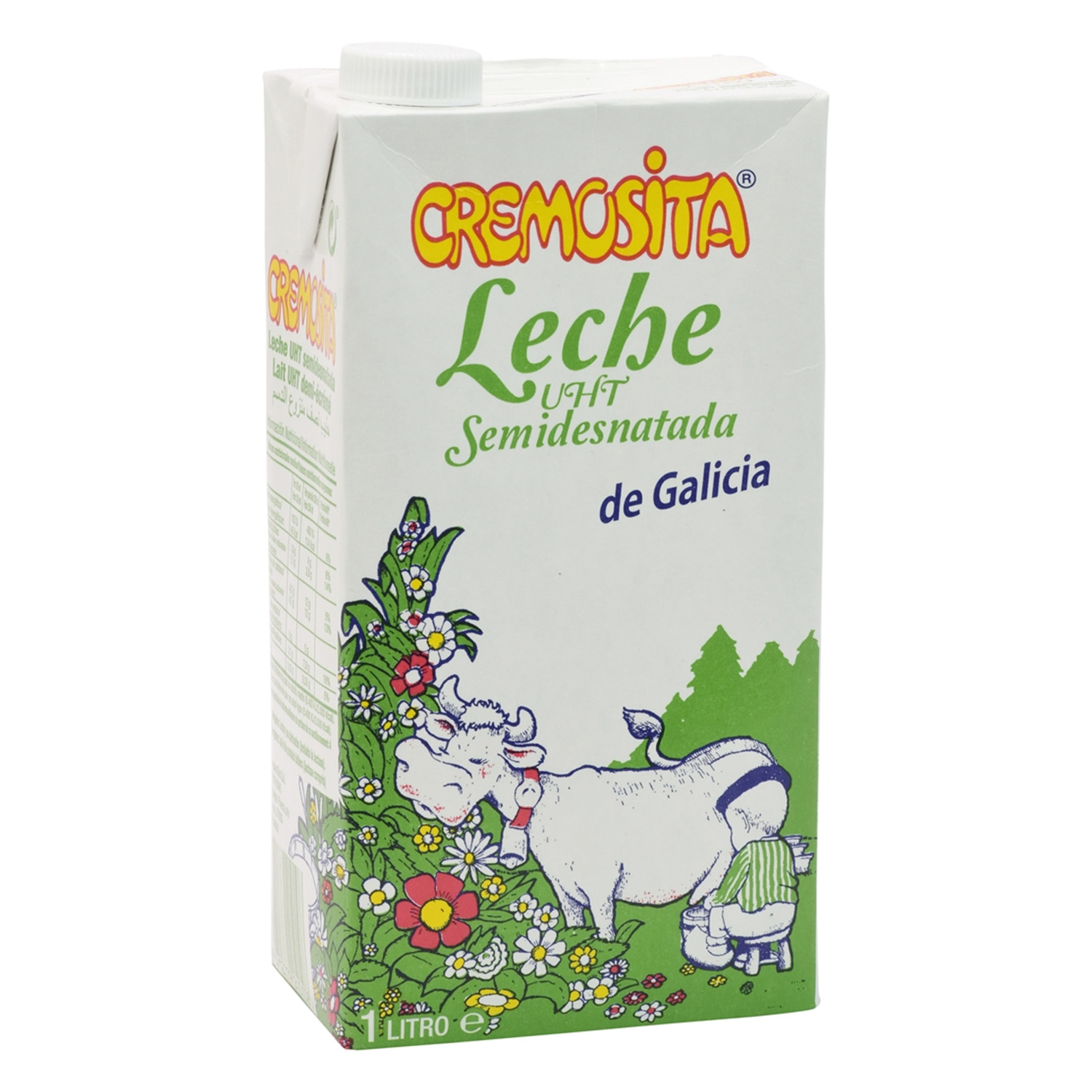 LECHE CREMOSITA SEMIDESNAT.BRIK 1 LITRO 6 UDS