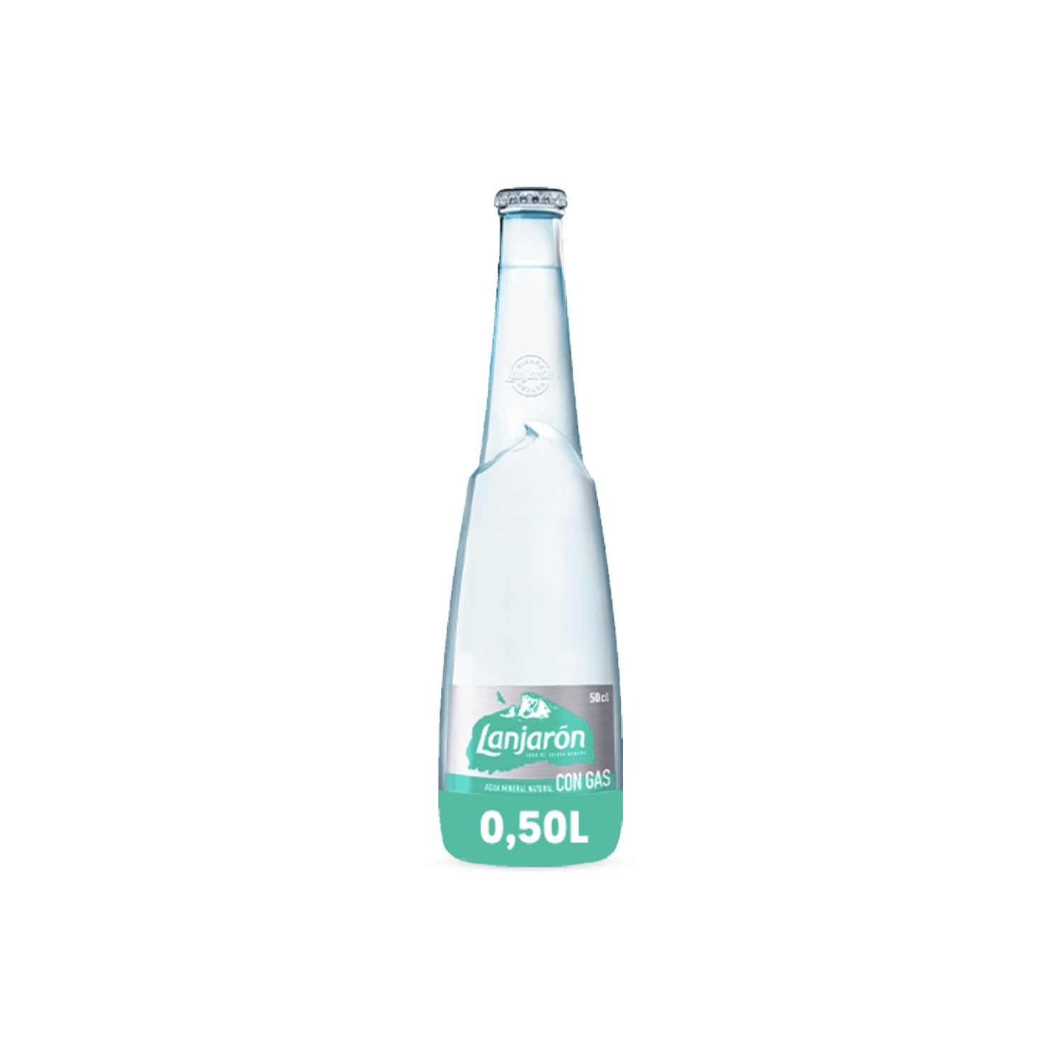 AGUA LANJARON GAS 1/2 L RETORNABLE 20 UDS