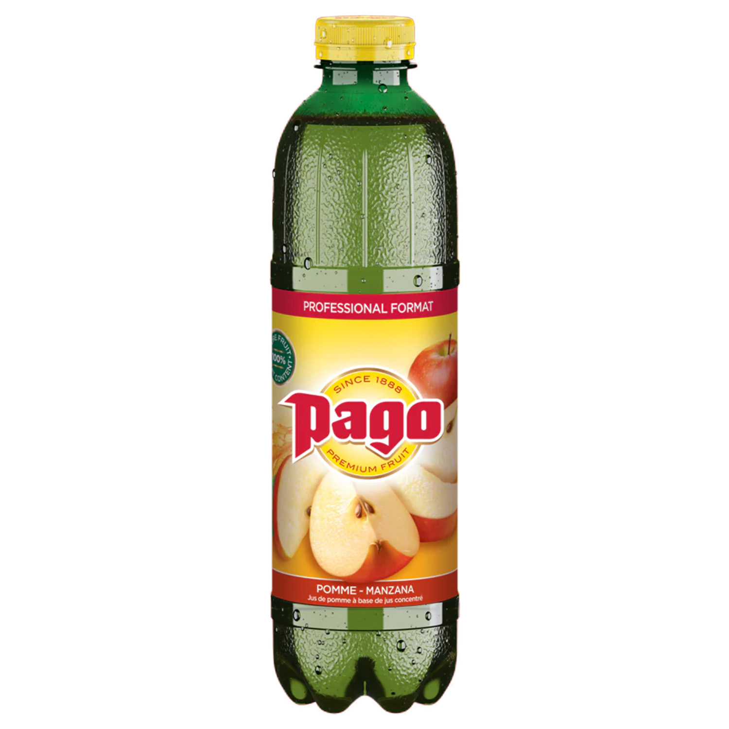ZUMO PAGO MANZANA PET 1 LITRO 6 UDS