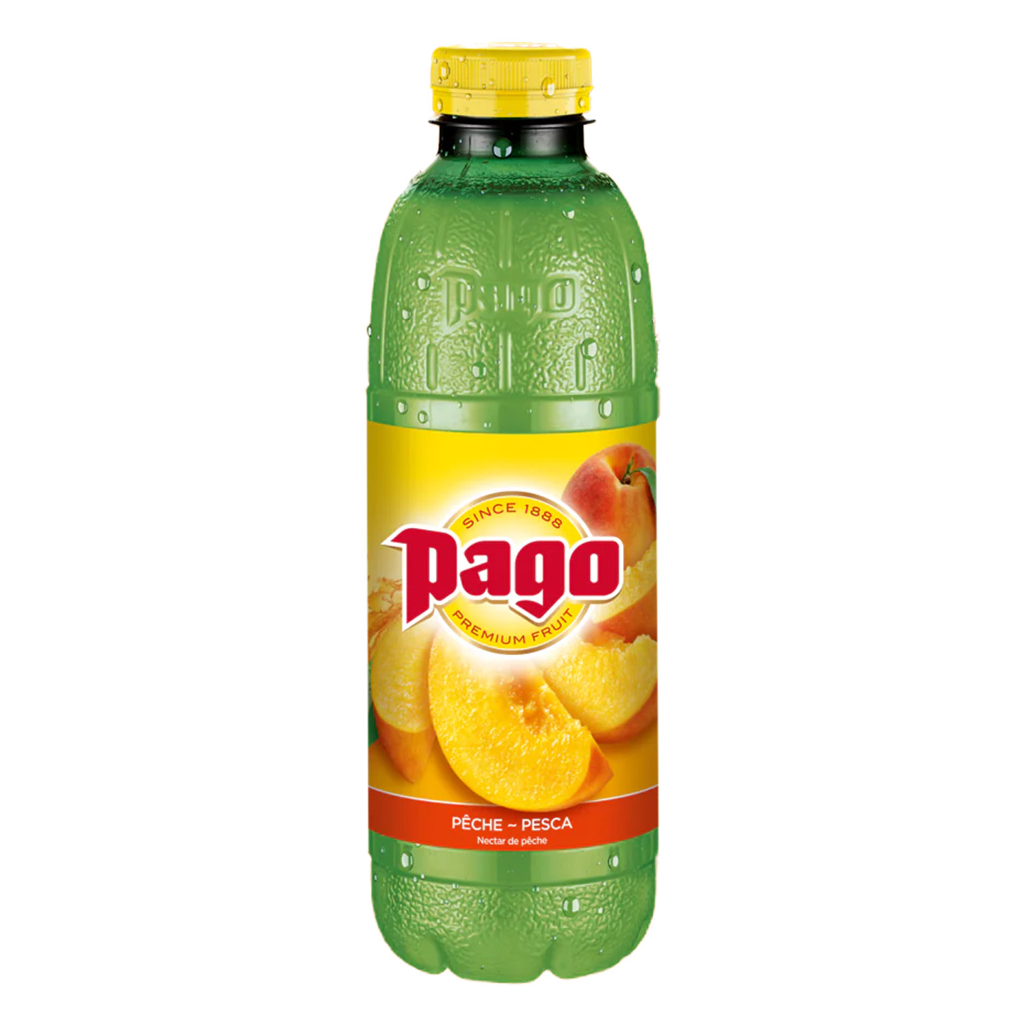 ZUMO PAGO MELOCOTON PET 1 LITRO 6 UDS